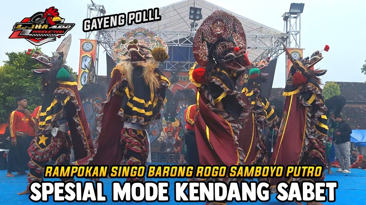 SPESIAL MODE KENDANG SABET❗️RAMPOKAN SINGO BARONG JARANAN ROGO SAMBOYO PUTRO Live BRIMOB Kediri 2025