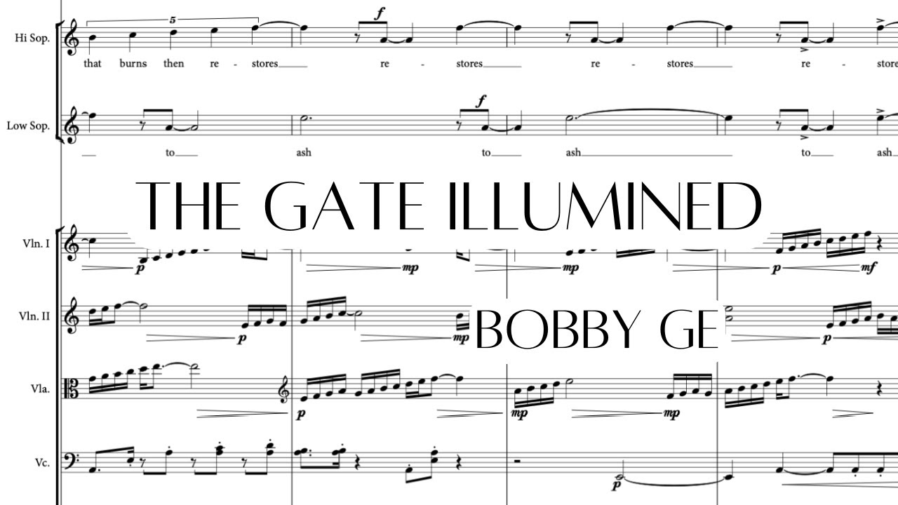 Bobby Ge - The Gate Illumined, for two soprani and sinfonietta