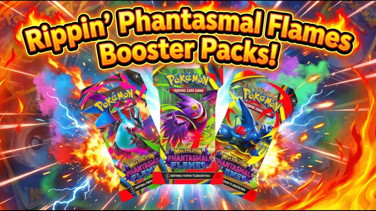 Rippin' Phantasmal Flames Booster Packs!