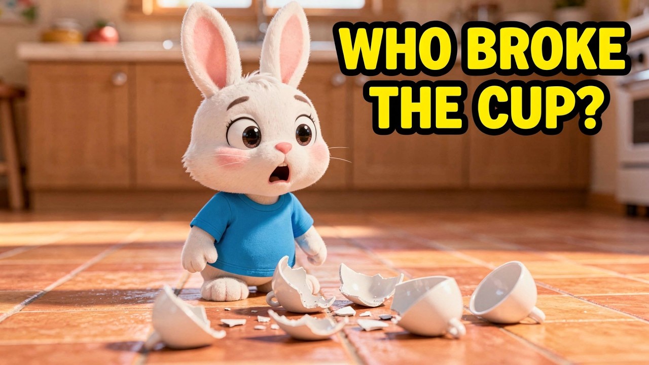 Bunny and the Broken Cup 🐰 | Honesty Moral Story for Kids | Truth Makes Us Brave | Values & Tales