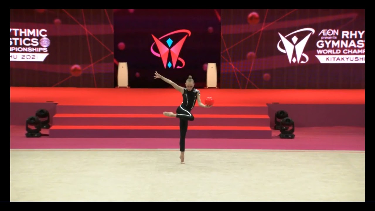 Viktoriia Onopriienko Ball Qual 26,200 - World Championships Kitakyushu 2021