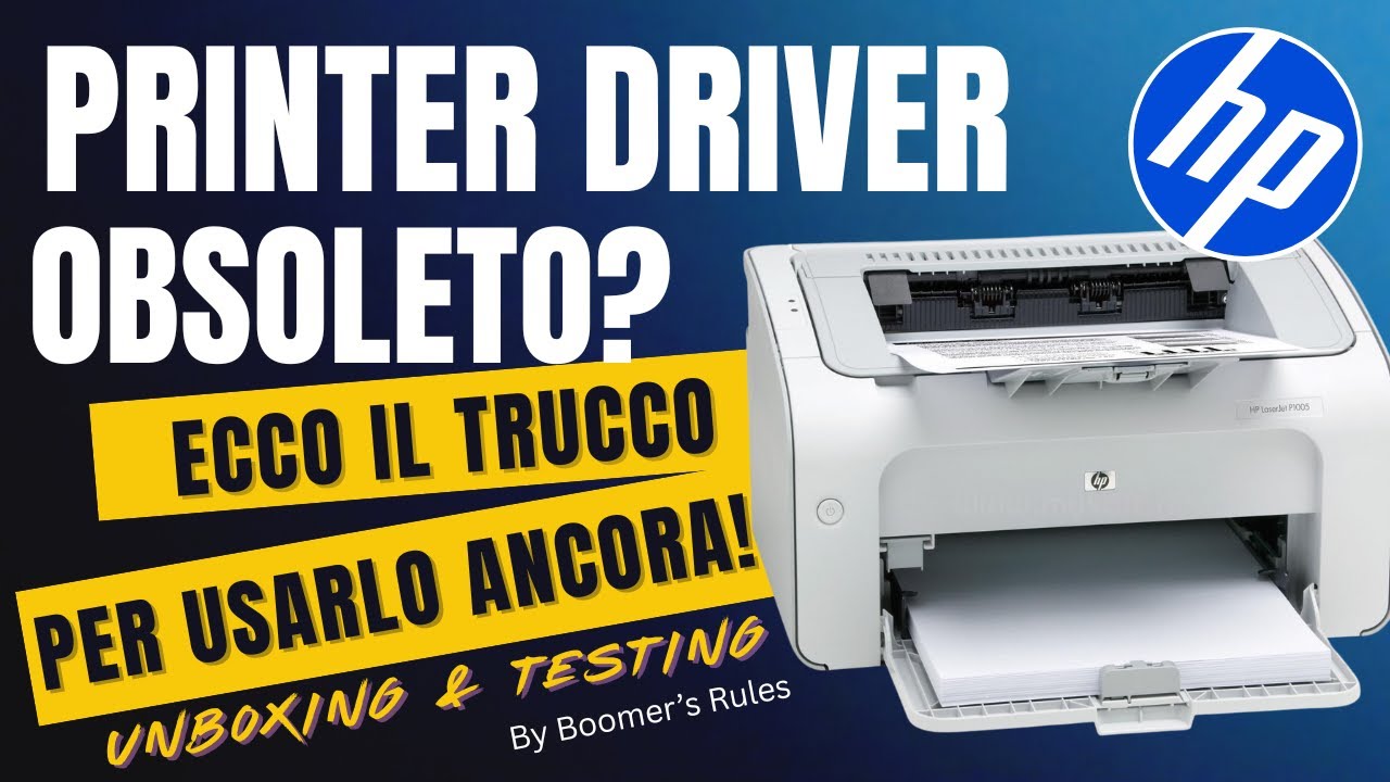 Modifico il driver della stampante per fregare l'obsolescenza programmata del prodotto!