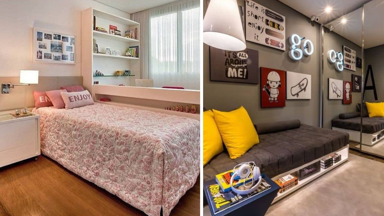 +497 iDEAS de HABITACIONES JUVENILES super funcionales sin sacrificar el dise&ntilde;o del dormitorio