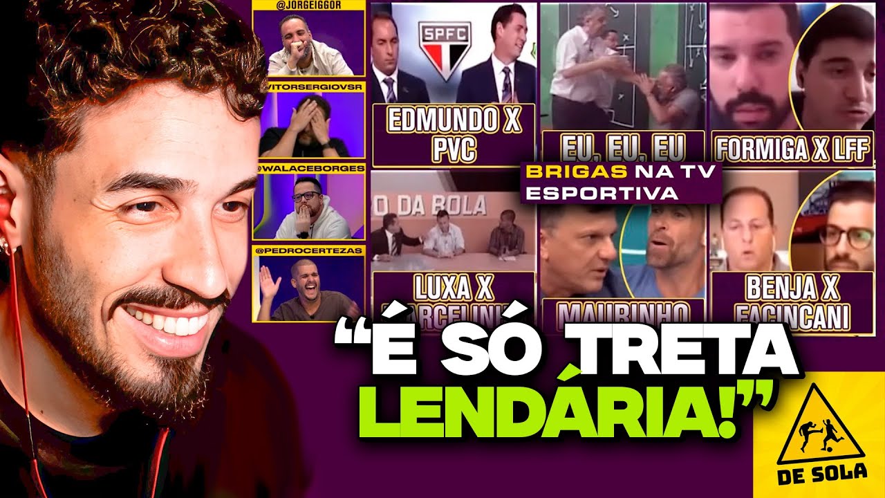QUAL É A MAIOR BRIGA DA TV ESPORTIVA BRASILEIRA? | REACT DE SOLA A DEZ