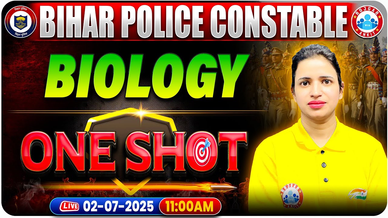 Bihar Police Biology Class 2025 | Bihar Police Complete Biology One Shot Video By Bhawna Mam