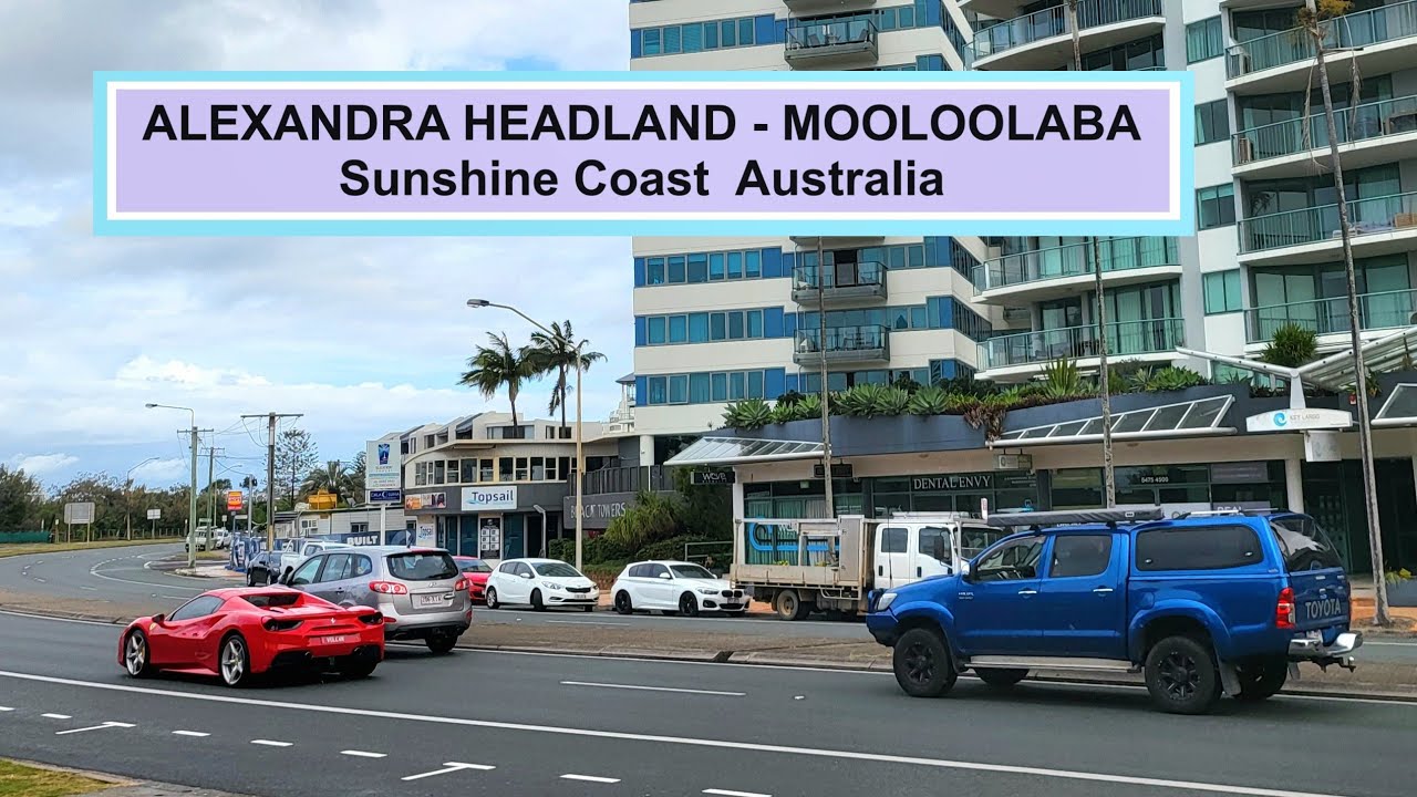 ALEXANDRA HEADLAND to MOOLOOLABA and back【SUNSHINE COAST 4K ASMR DRIVE】QUEENSLAND, AUSTRALIA