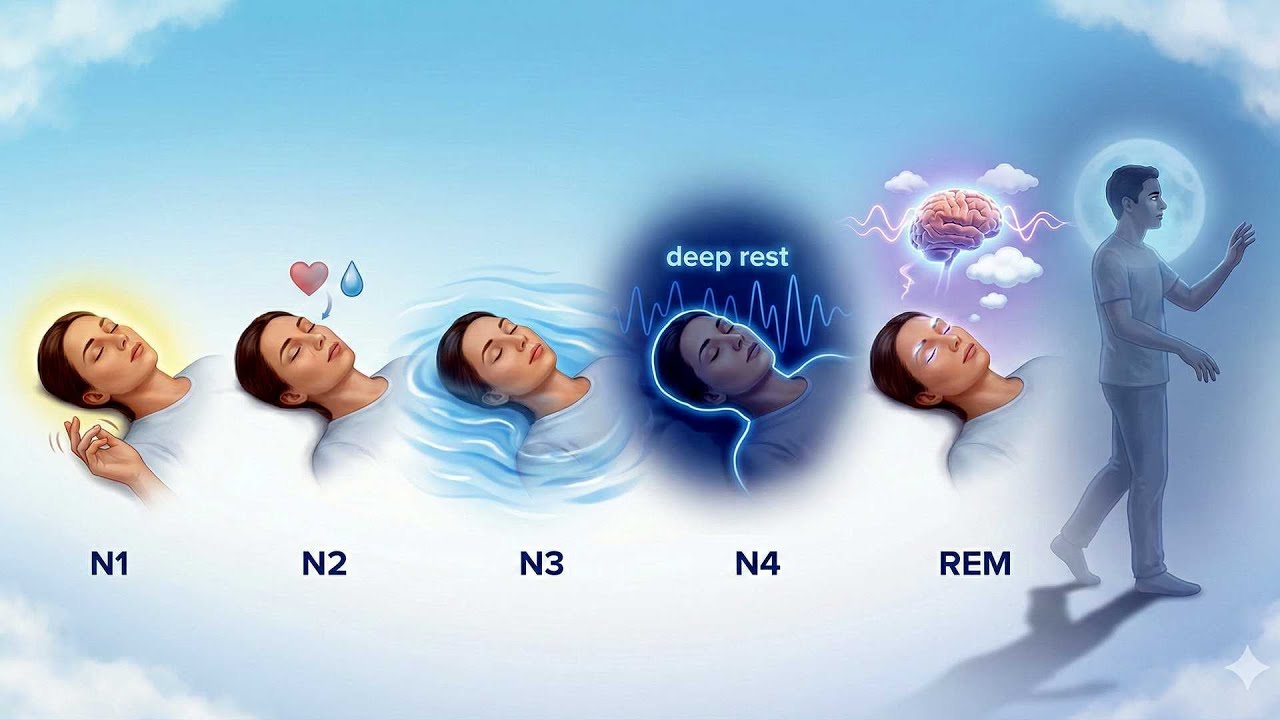 Part-3: Sleepwalking Truth: Science of N1 to N4 Sleep Stages