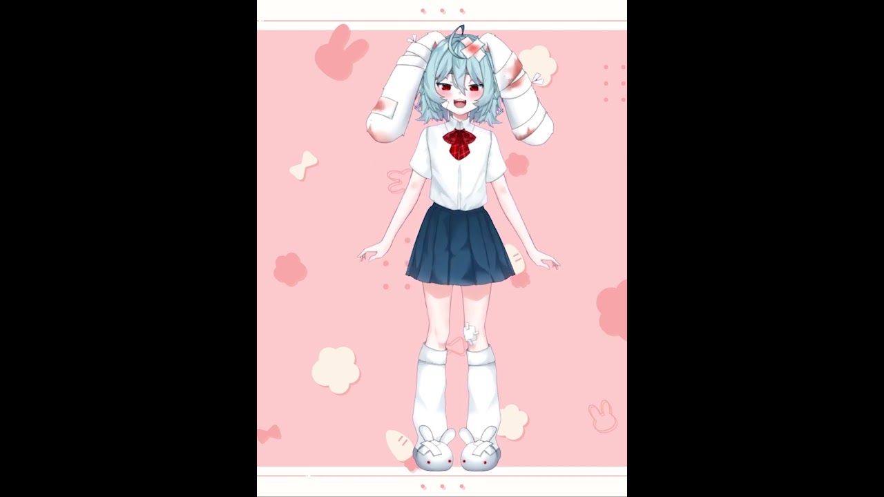 Vtuber Parasi schoolgirl outfit showcase!!! #vtuber #envtuber