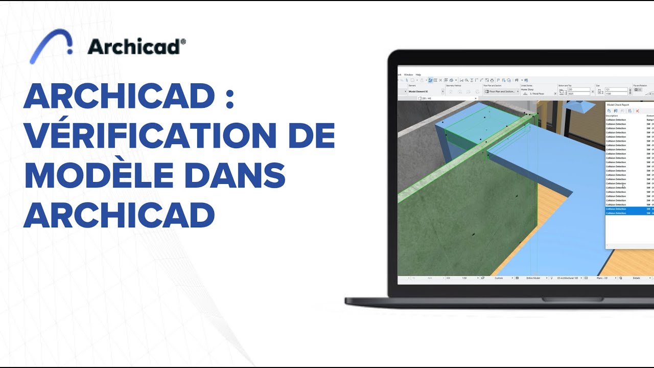 Archicad : Vérification de Modèle dans Archicad