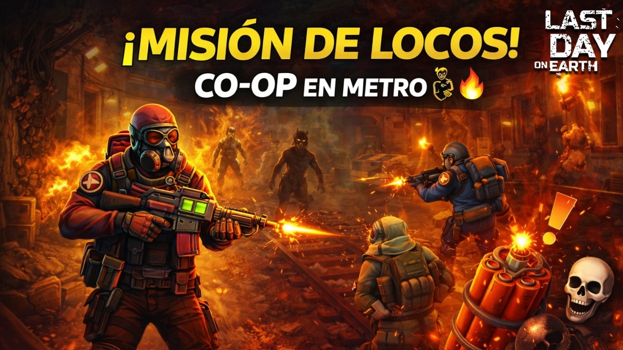 ¡MISIÓN DE LOCOS EN EL METRO! 💣🔥 | CO-OP INTENSO | Last Day on Earth