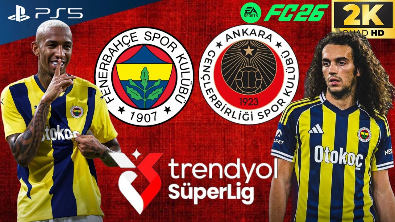 FENERBAHÇE VS GENÇLERBİRLİĞİ SÜPER LİG SİMÜLASYONU 25/26 | TÜRKÇE SPİKER PS5 2K