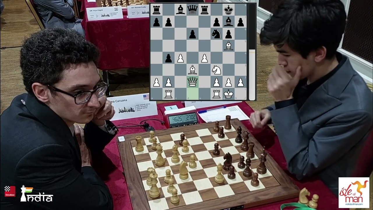 World no.2 vs Uzbekistan no.2 - Fabiano Caruana vs Javokhir Sindarov | Grand Swiss 2023