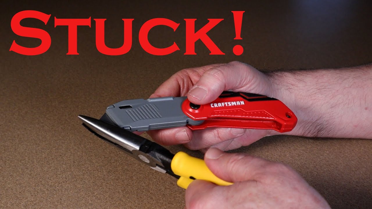 Застряло лезвие ножа Craftsman