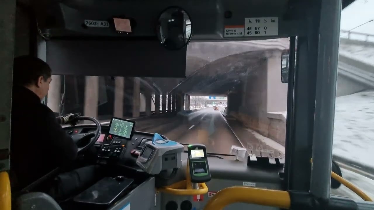 Sweden- Stockholm- Ride With-Bus 514- From Sollentuna Station To Kista-SCANIA OMNILINK#173