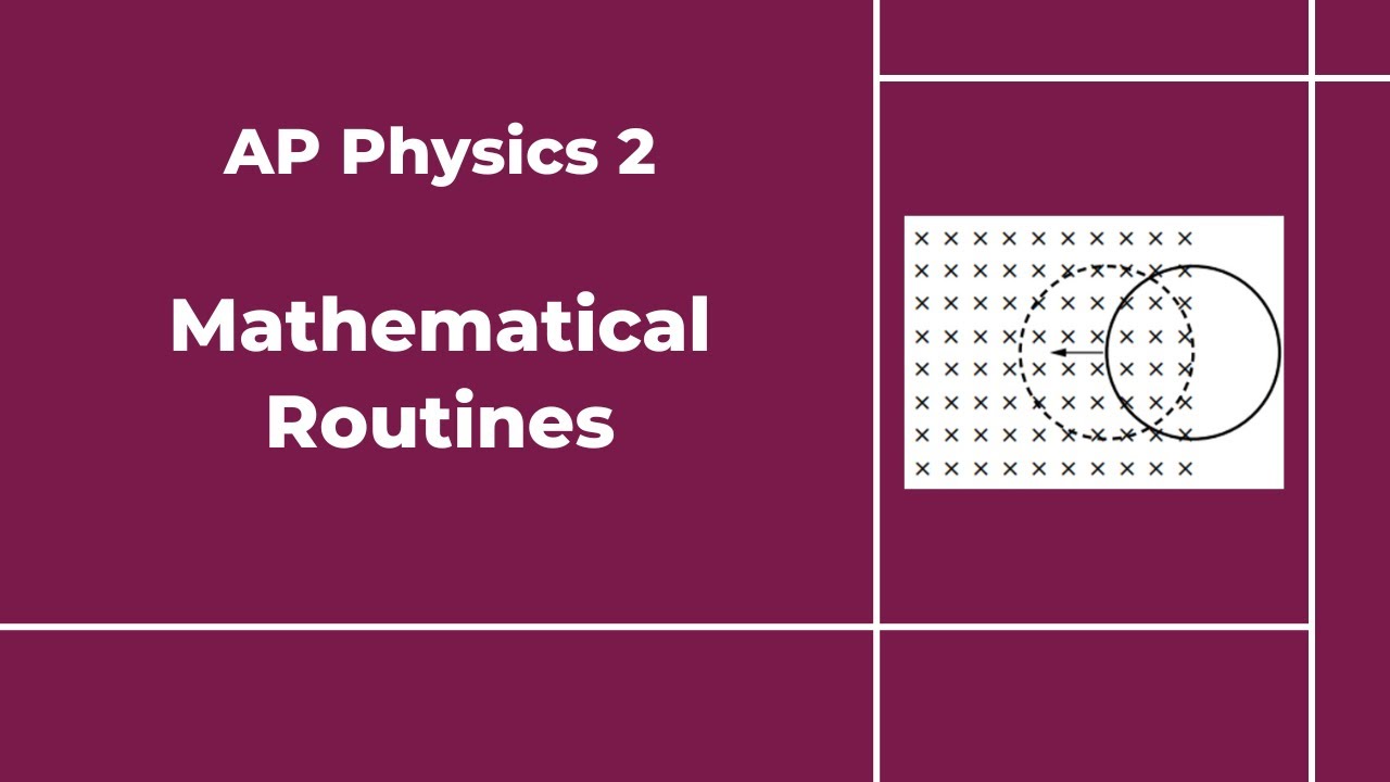 New AP Physics 2 FRQ Type: Mathematical Routines (MR)