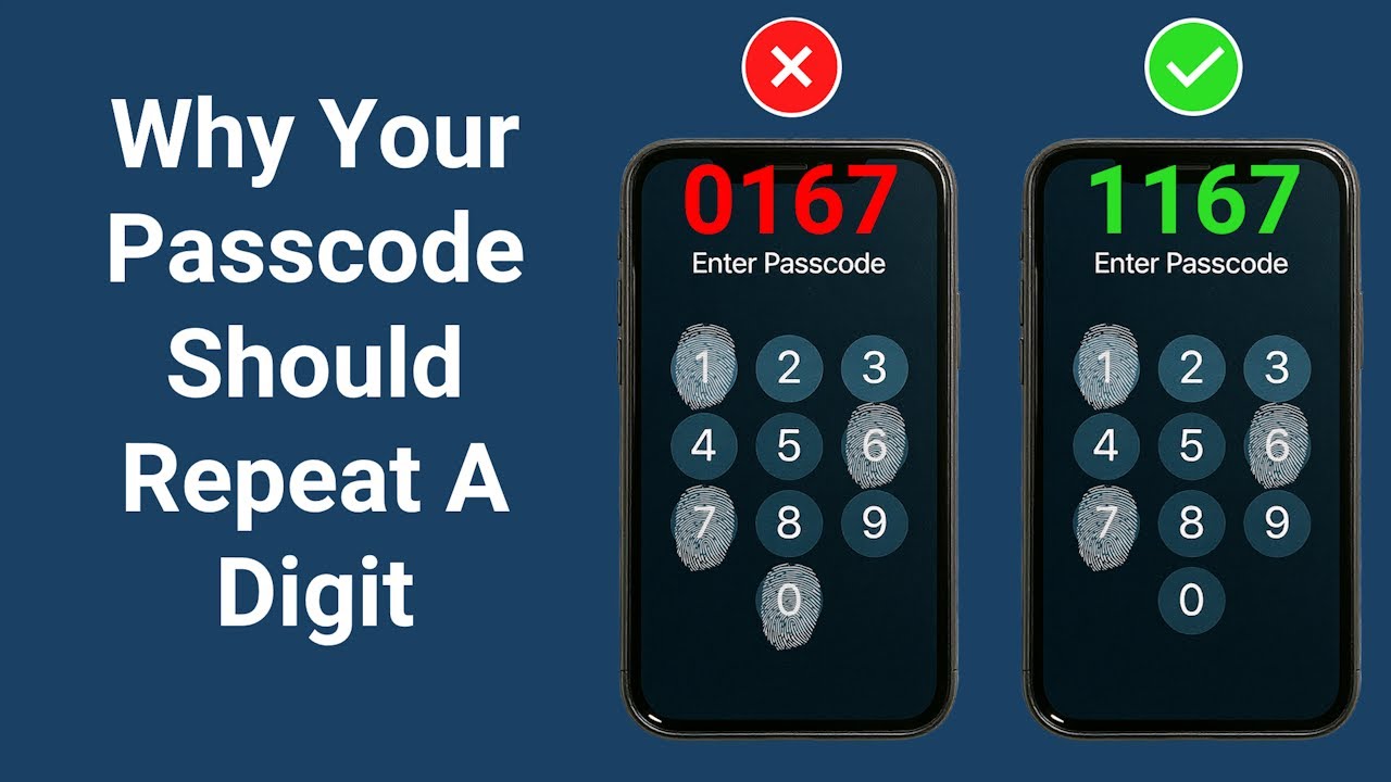 The Mathematical Reason Your Passcode Should Repeat A Digit