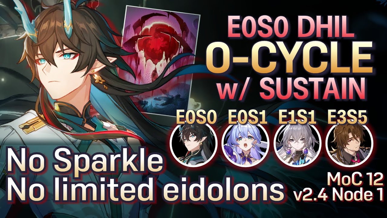 E0S0 DHIL 0-Cycle with Sustain NO LIMITED EIDOLONS | MoC 12: Node 1 | Honkai: Star Rail v2.4-2.5