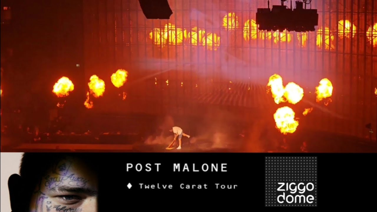Post Malone Twelve Carat Tour live at Ziggo Dome Amsterdam 19 may 2023 / Rae Sremmurd supporting act