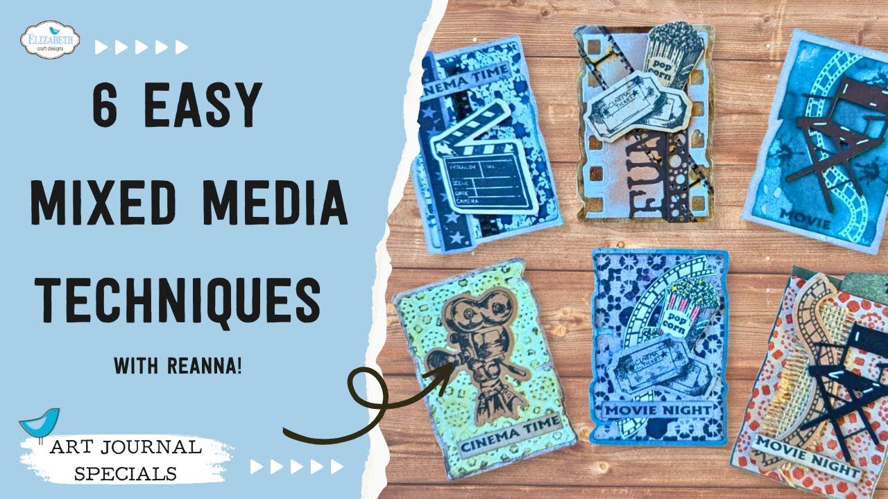 6 Easy Mixed Media Techniques to Use on ATCs