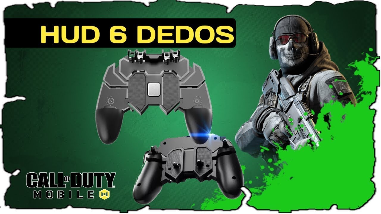 HANDCAM Call of Duty Mobile Hud 6 dedos | Suporte Inova