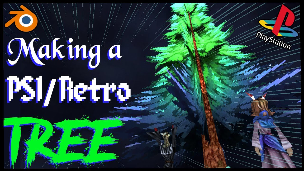 Making A PS1/Retro Tree in Blender
