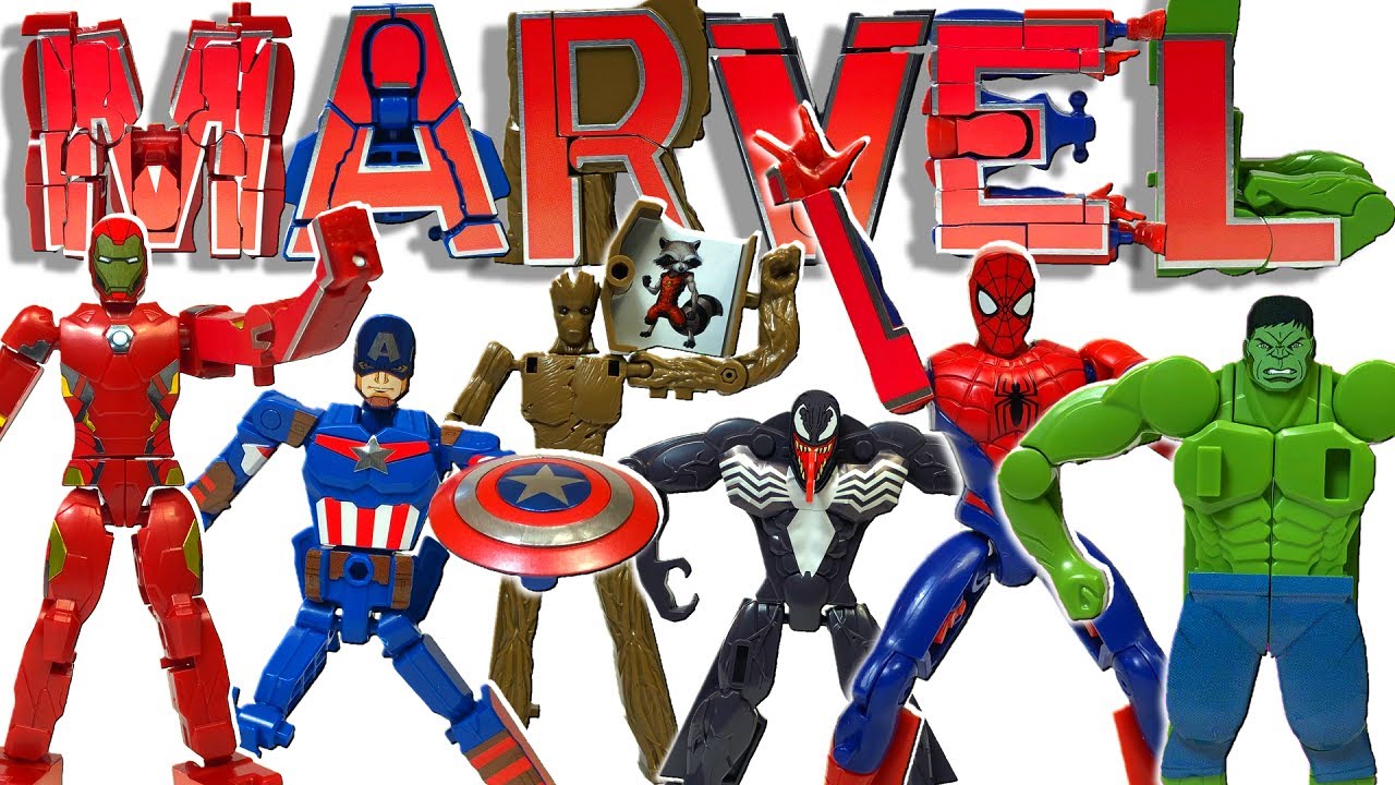 【MARVEL】Toys with deformed alphabet Super hero