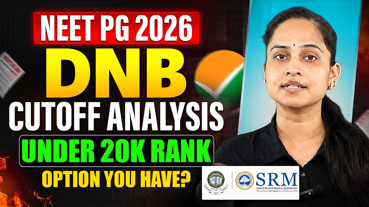 NEET PG 2026 DNB Colleges Under 20K Rank 📊 | Category Wise Cutoff & Course Wise Seat Matrix!