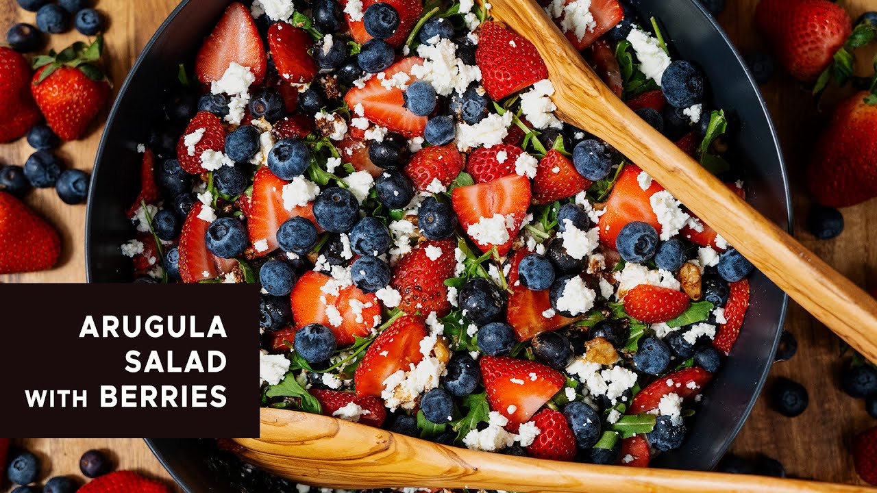 Arugula Salad with Berries | GET COOKIN' RV STYLE featuring Jan D'Atri