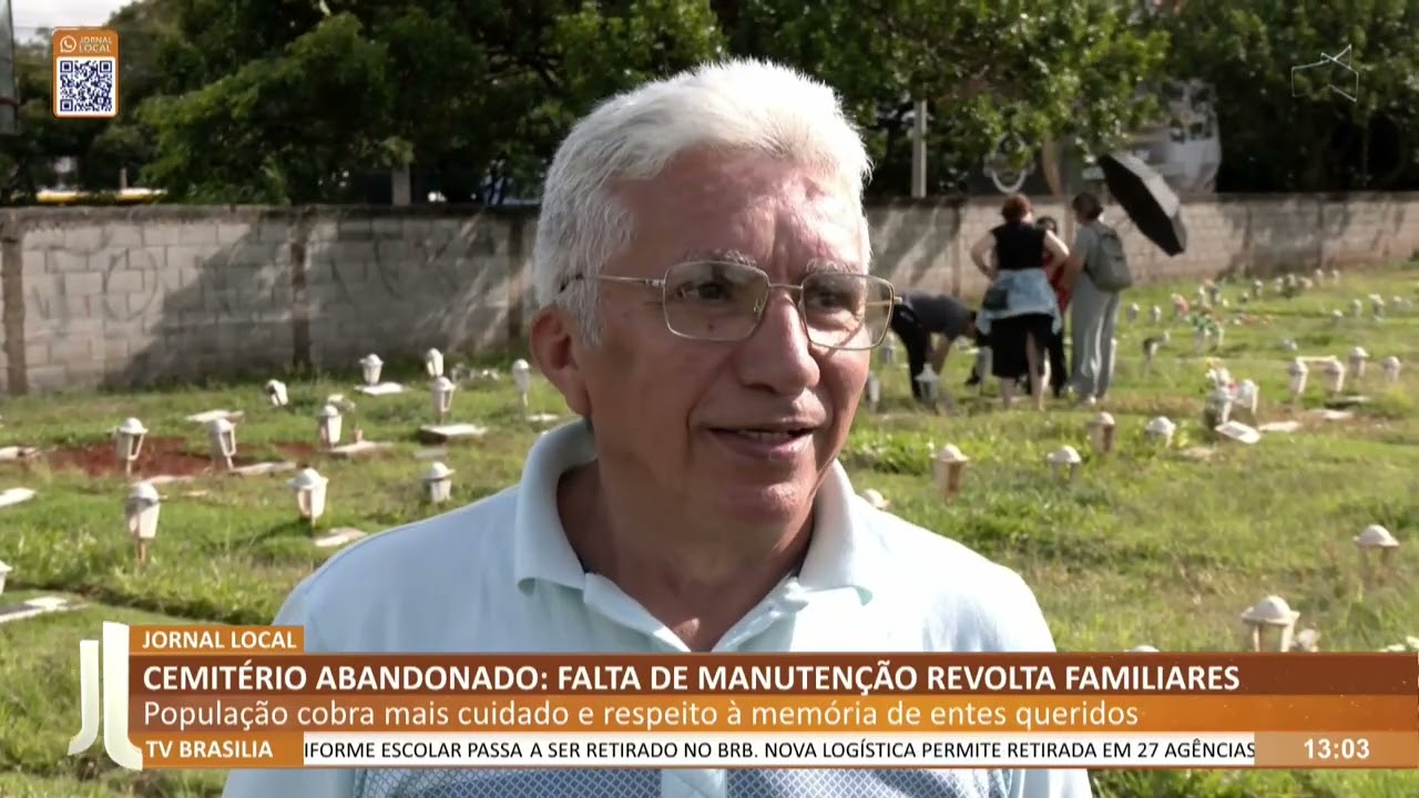 JL - Cemitério abandonado: falta de manutenção revolta familiares