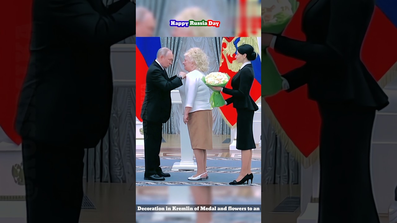 День России с президентом России Владимиром Путиным в Большом Кремле, Москва.
