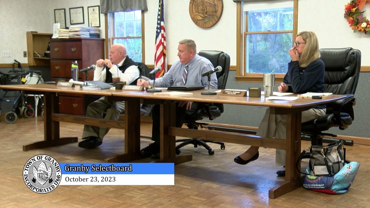 GRANBY MA Selectboard 10-23-23