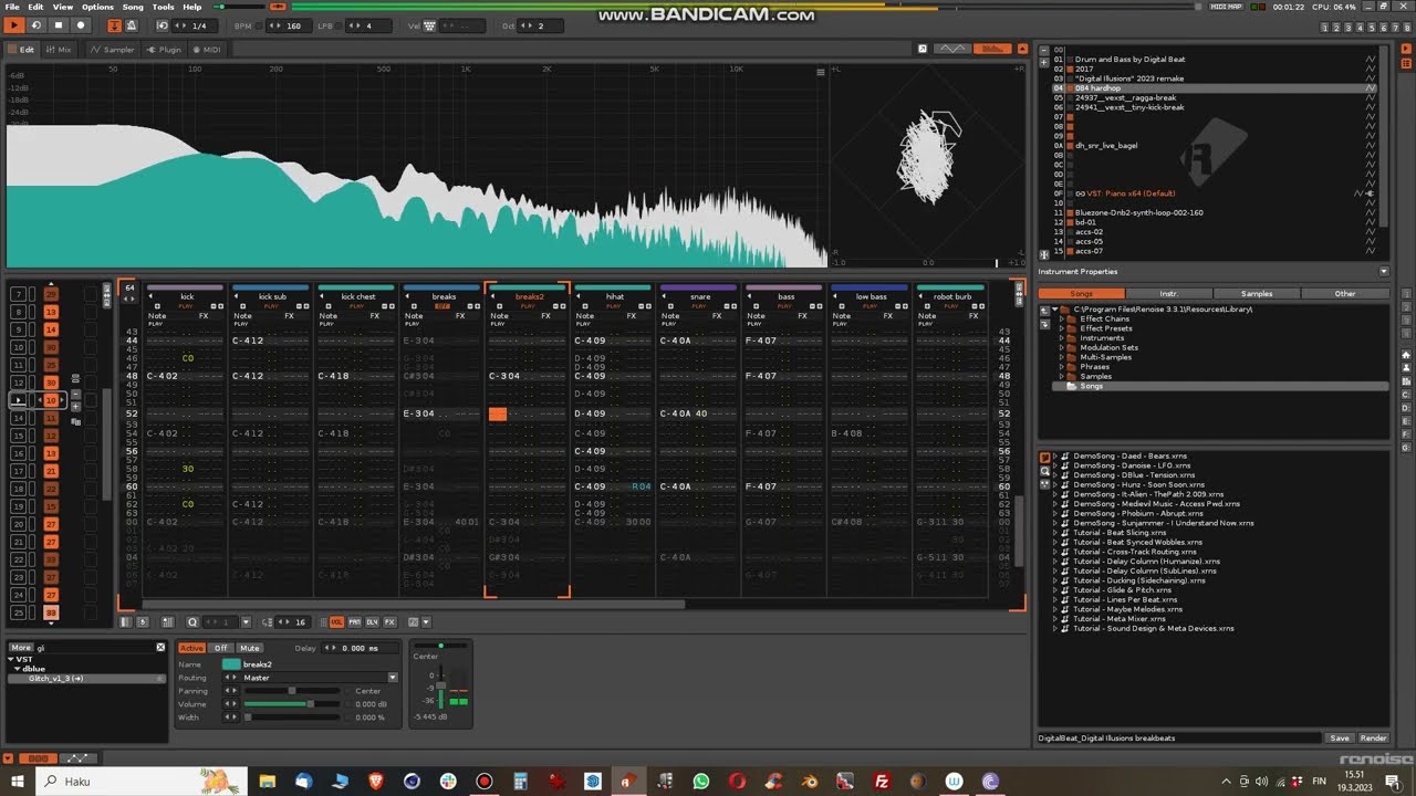 Digital Beat - Drum and Bass teaser in Renoise