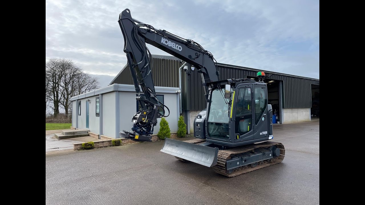 Grey Kobelco SK75 Feb 24 Customisation by Corsehouse Commercials, Ayrshire, Scotland