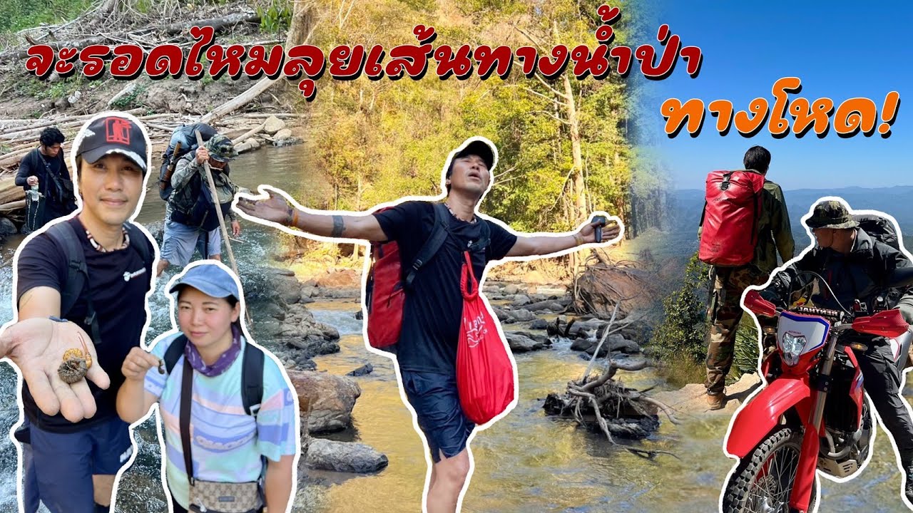 จะรอดไหมลุยเส้นทางน้ำป่าทางโหดหาอาหารจากธรรมชาติ