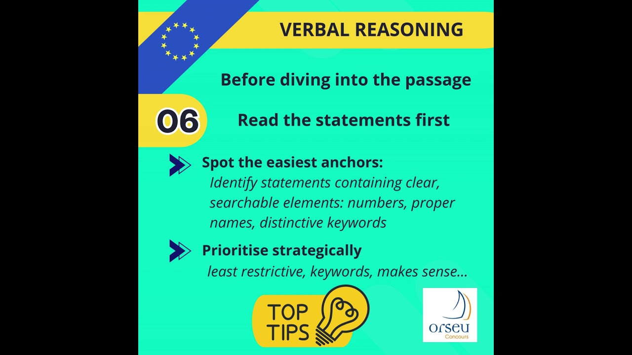 AD5 Competition Verbal Reasoning | Week 6 Strategy & Sample Question