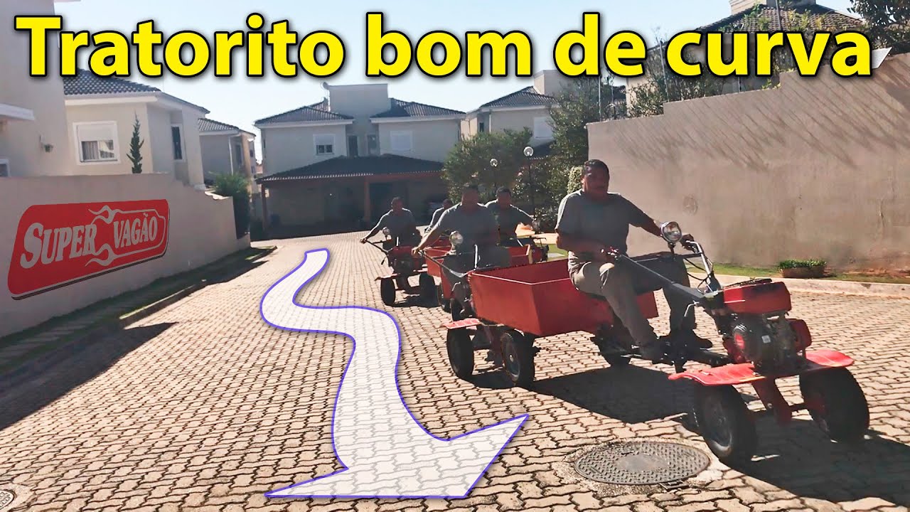 Tratorito Bom De Curva  - Motocultivador com Eixo destravado