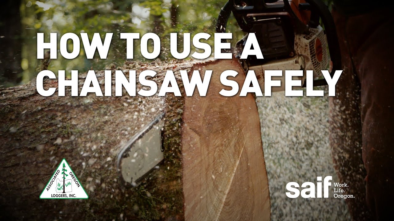 How to use a chainsaw safely