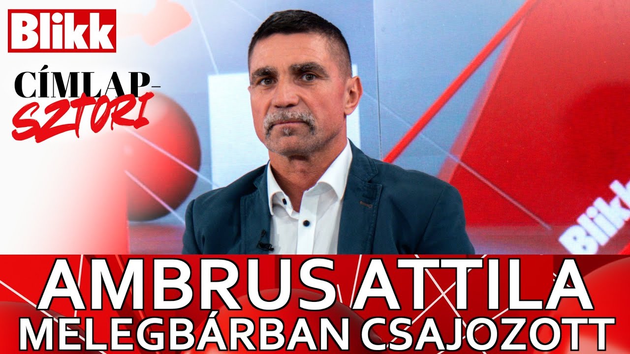Gondoltad volna? - Melegbárban csajozott a Viszkis rabló - Ambrus Attila a Címlapsztori évadnyitóban