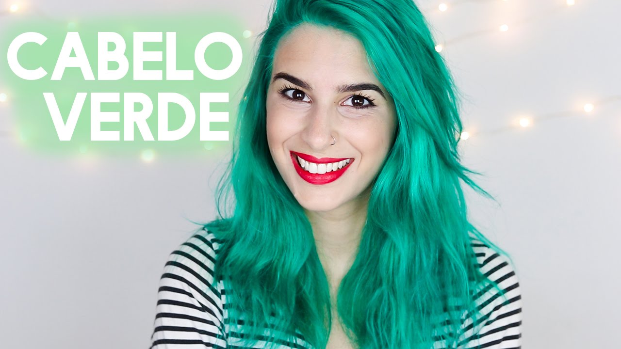 Pintando o Cabelo Comigo | Cabelo Verde Feat Gabriel