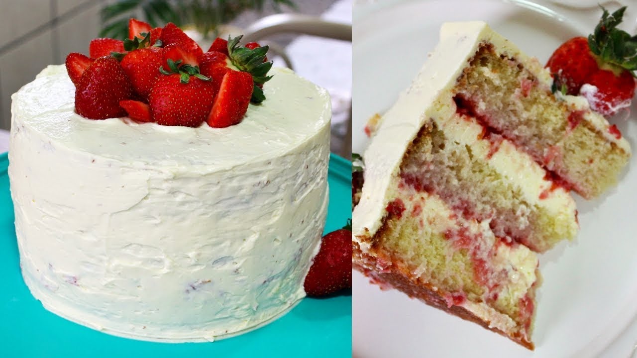 BOLO DE MORANGO COM NATA | ESPECIAL 600K | Menino Prendado