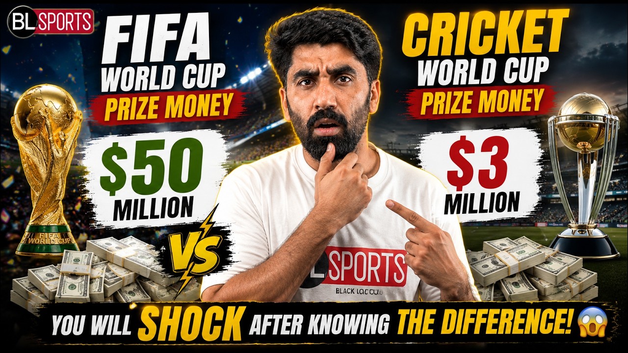 FIFA World Cup vs Cricket World Cup Prize Money 😱 | The Difference Will Shock You!