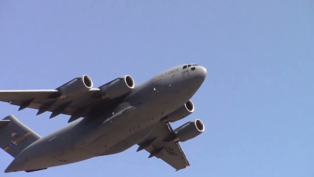 Cargo Plane Departures - C-17 & C-130 - KPSM - Sept 2025