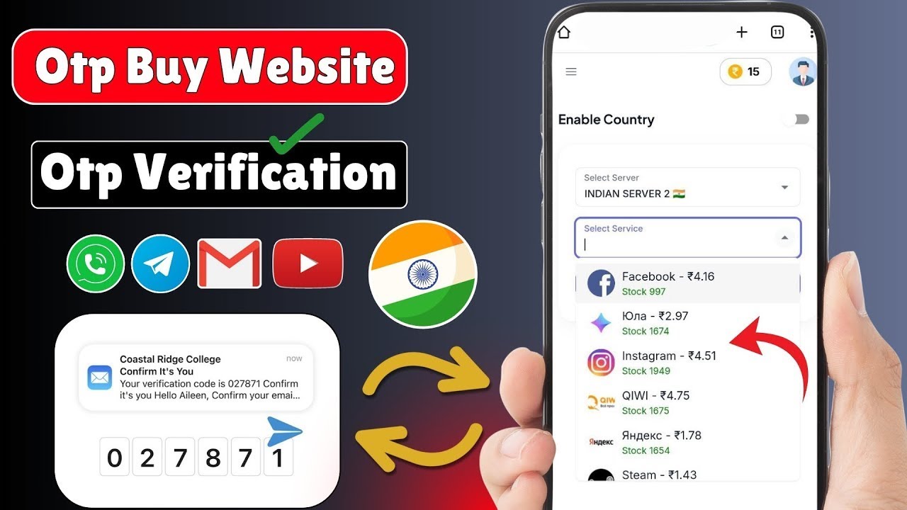 How To Get Unlimited whatsapp number otp || Indian otp bypass || Otp new website 2025 