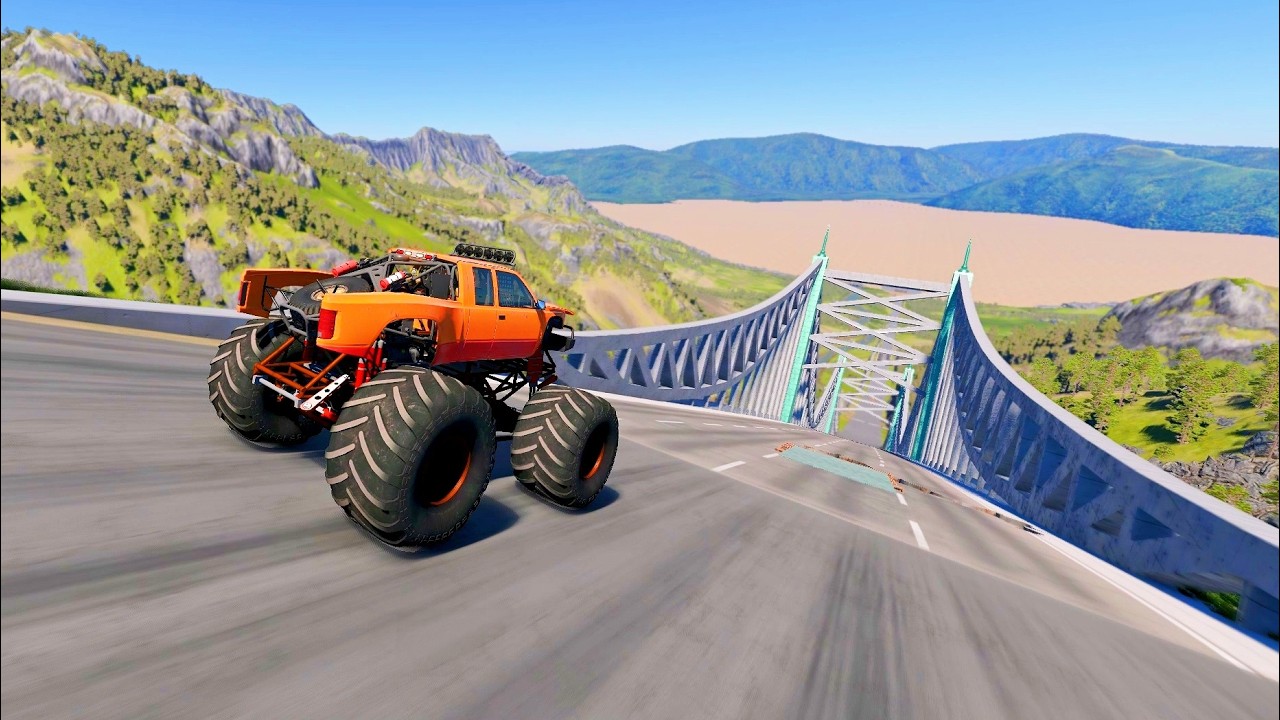 Full Throttle INSANE Long Downhill Mayhem! | BeamNG.drive Epic Crashes & Speed Test #162