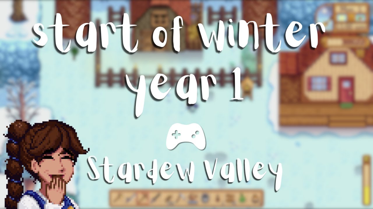 Зима, первый год на моей другой ферме в Stardew Valley