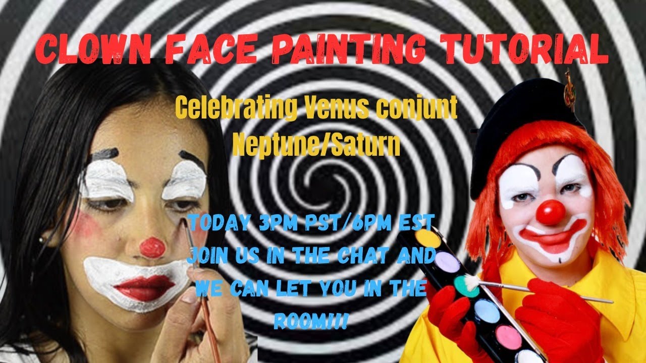 Clown Face Paint Tutorial: For the Venus/Saturn/Neptune