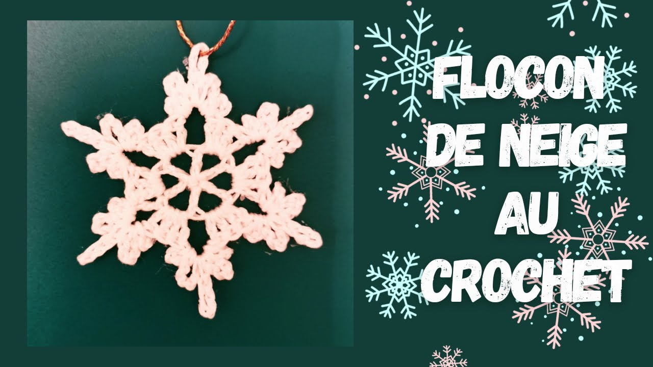 Flocon de neige au crochet facile