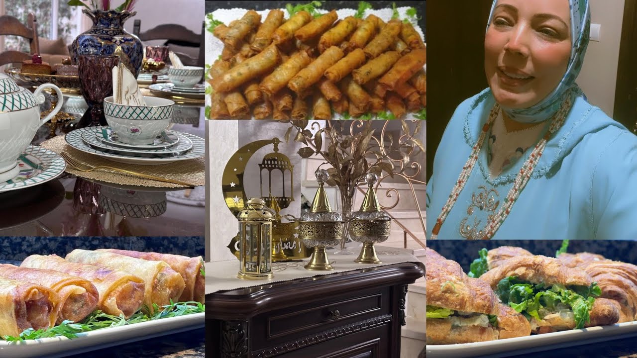 مائدة فطور رمضان بشهيوات فالمتناول 👌كرواسون معمرخطير 😋شوفولي الجمال جا كيحمق✨️شوفو شنو تشهيت 😍