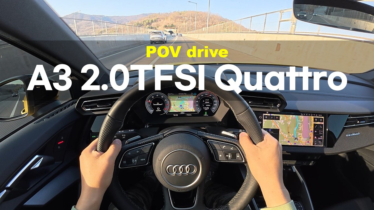 2025 Audi A3 2.0TFSI Quattro Premium POV drive
