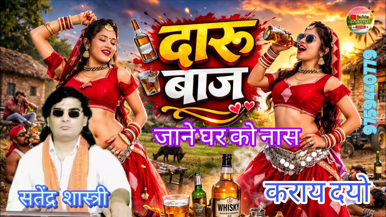 #दारू_सॉन्ग🍾//✓जाने घर को नास कराय दयो/सतेद्र शास्त्री अलीगढ़ से मो० 9759440779